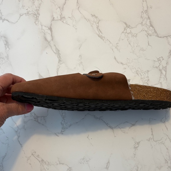 Nicole Miller like new Women’s brown Slip-On Clog with Shearling Lining size 10 - Picture 5 of 10
